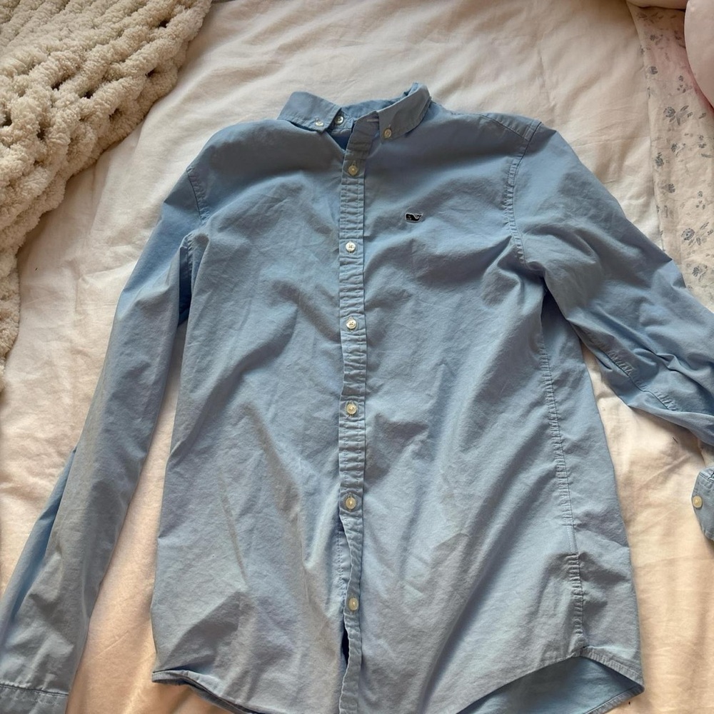 Vineyard Vines Kids Light Blue Button-Down Shirt